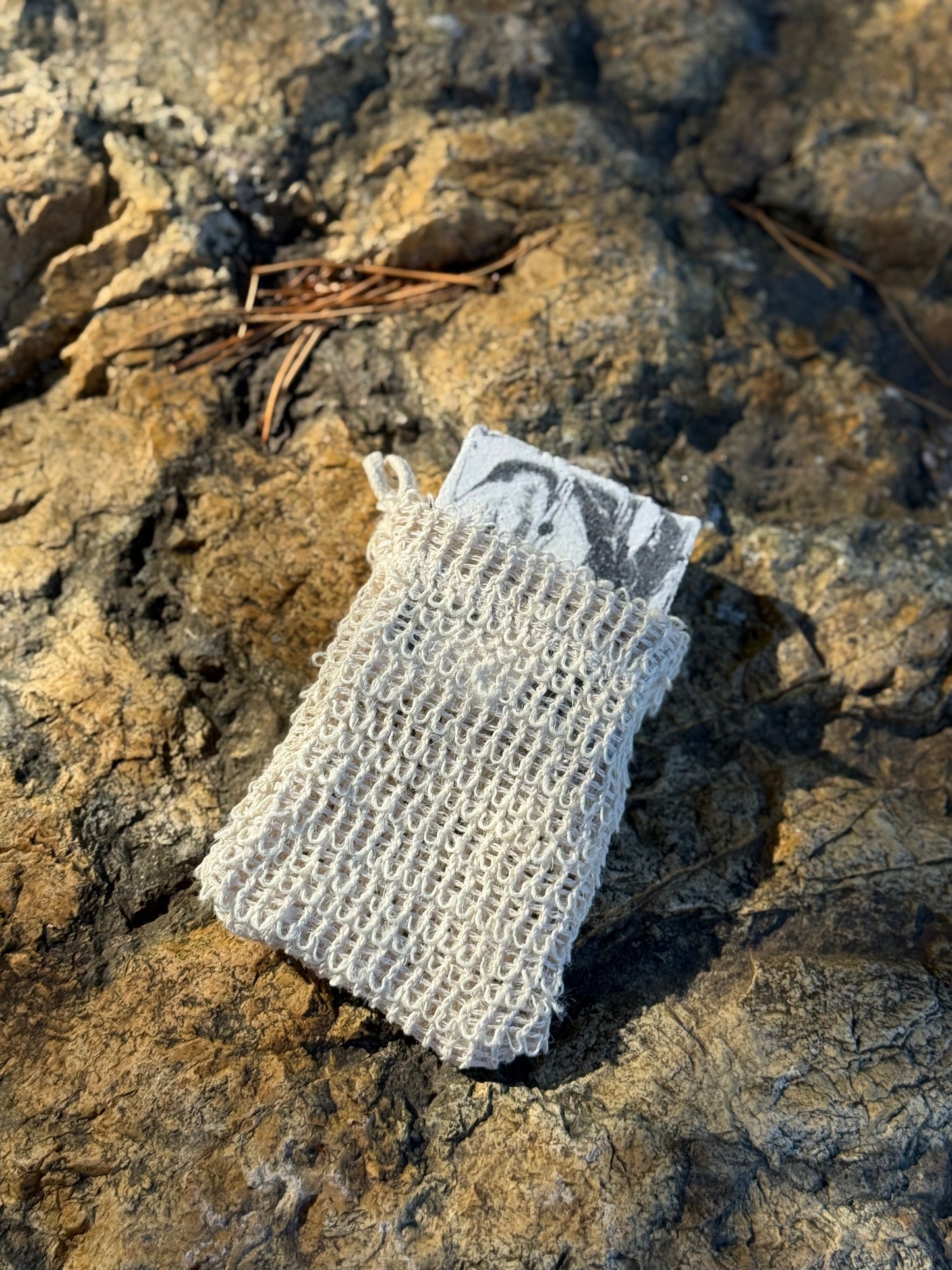 Mesh Sisal soap saver bag